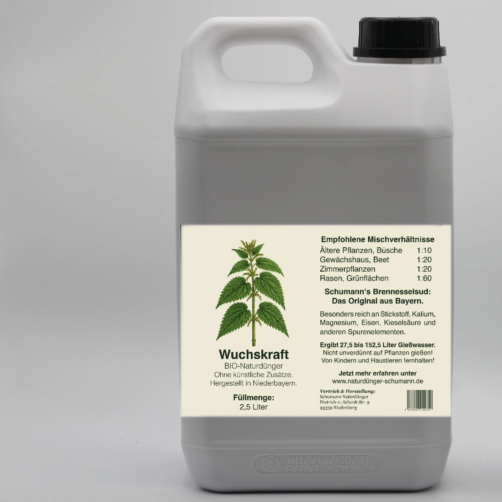 Wuchskraft Brennesselsud 2,5L – BIO Naturdünger